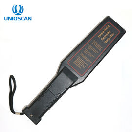 High Sensitivity Hand Held Security Metal Detector Wand IP31 With LED Light Bar