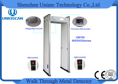 24 Zones Walk Through Metal Detector High Density Fireproof With Led Indicator