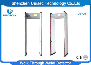 24 Zones High Sensitivity Walkthrough Metal Detector Scanner Battery Backup