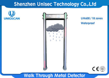 6 / 12 / 18 Zones Metal Detector Body Scanner Waterproof For Airport Safety