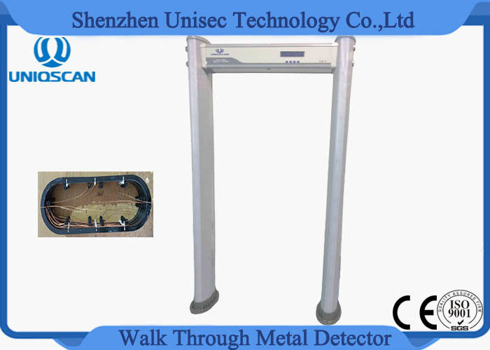 18 Zone Door Security Guard Metal Detector Airport Body Scanner With High Sensitivity