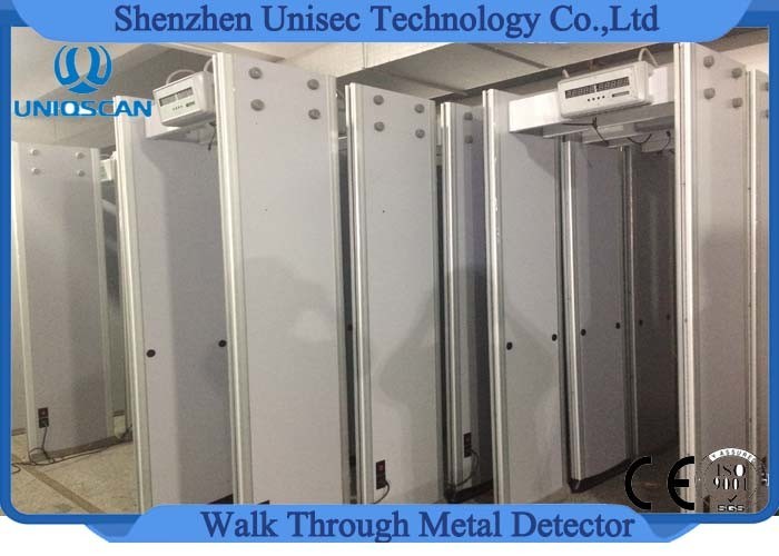 6 Zones LED Screen Security Scanner Door Frame , Metal Detector Body Scanner UB500