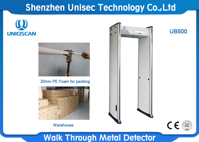 6 Zones Door Frame Metal Detector , Airport Sesurity Walk Through Metal