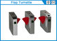 304 Stainless Steel Flap Barrier Gate 35-40 Person / Min Speed 3 Pairs Infrared Sensor