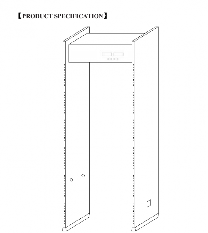 6 Zones Gate Metal Detectors For Security , Airport Metal Detectors With 5 Digital LED Count