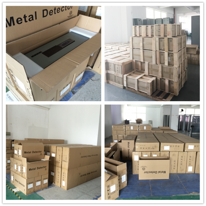 Public Area Portable Metal Detector Archway / Walk Through Security Scanners 24 Detecting Zones