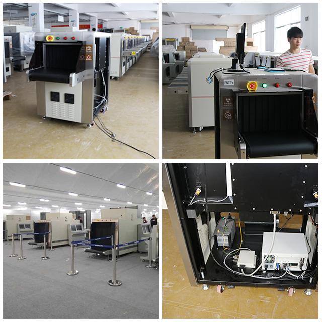 Dual Energy X Ray Luggage Scanner Checking Machine , Airport Baggage