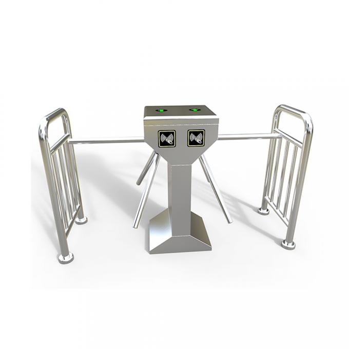 Two Way Security Tripod Turnstile Gate 550mm Channel Width With Access Control System