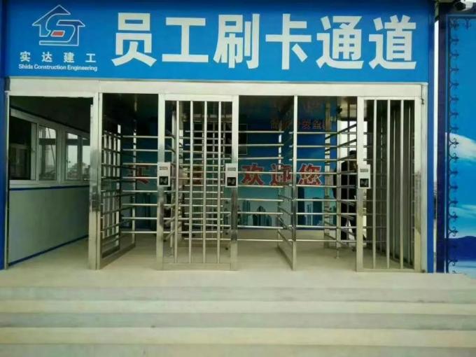 Square Full Height Pedestrian Security Gate Access Control For Airport / School