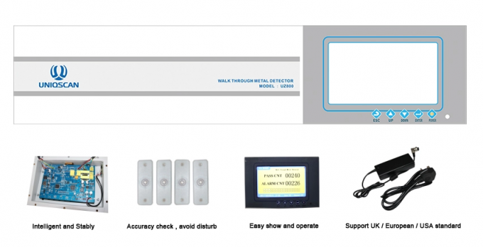 Promotion Price On Walk through Metal Detector 33 Zone UZ800 For Outdoor Use From UNIQSCAN