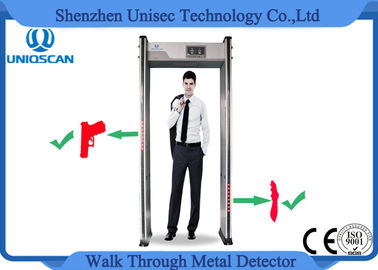 10 Level Alarm Volume Walk Through Safety Gate , Airport Metal Detectors With 33/36 Zones