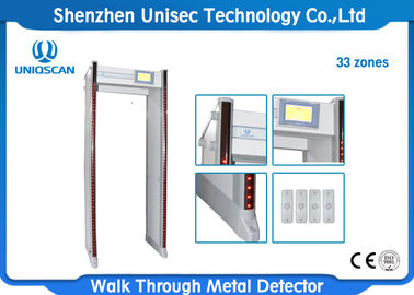 33 / 45 Zones Walk Through Metal Detector Body Scanner Weatherproof