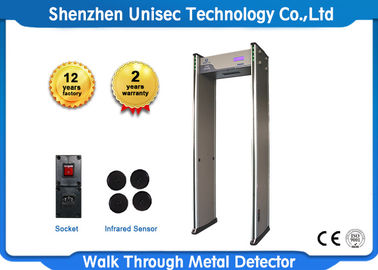 Walk Though Metal Detecting System Archway Metal Detector Security Gate LCD Display