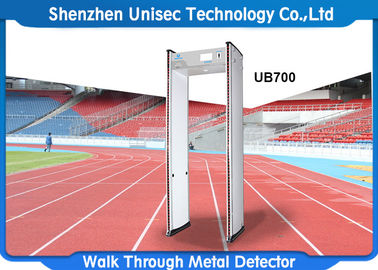 6-24 zones walk through metal detector used in hotel, metro station security scanner door frame metal detector