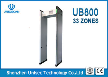 33 mutual over-lapping detecting zones and 999 sensitivity level  walk through metal detector UB800 for school and bar.
