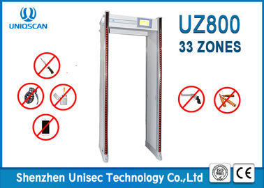 33 Zones Walk Through Metal Detector 300 Sensitivity Level For Outdoor Security Checking