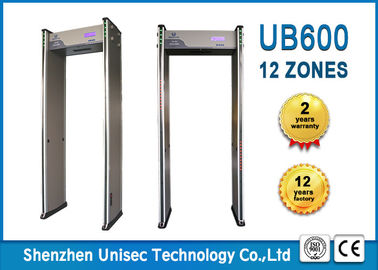 18 Zones Door Frame Metal Detector 6 Digitals LCD Counter For Airport / Train Station