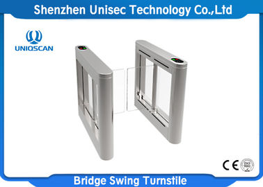 Durable Pedestrian Gate Access Control , Turnstile Security Doors 304 Stainless Steel