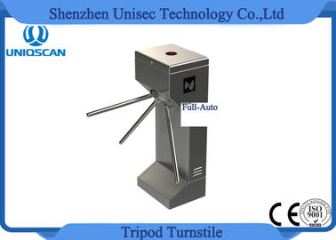 304 Stainless Steel Access Control Turnstile Gate Full Auto Tripod 550mm Channel Width