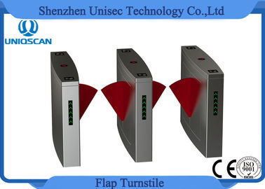 Fast Speed Flap Barrier Turnstiles Gate Full Automatic 3 Pairs Infrared Sensor