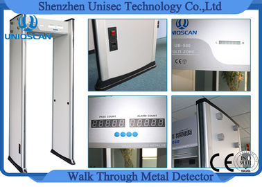 High Density aArchway Metal Detector , walk through gate 33 zones use outdoor