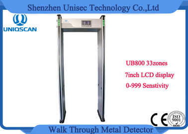 0-999 Sensitivity walk through gate metal detector with 33  optional network