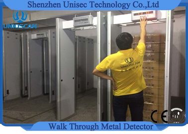 6 Zones LED Screen Security Scanner Door Frame , Metal Detector Body Scanner UB500