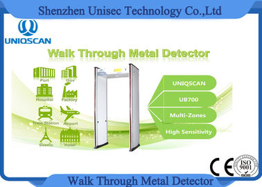 0-255 Sensitivity multi zones walk through metal detector , security walk through gate