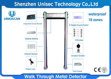 Outdoor Multi Zone Metal Detector Metal Detector Walk Through With Small LCD Display