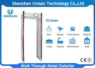 33 Zones Walk Through Safety Gate Or Airport / Metal Bomb Detector Gate