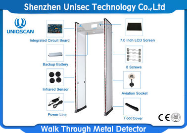 24 Mutual Over-Lapping Detecting Zones Walk Thru Metal Detectors For Tender Prison