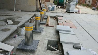 Heavy Duty Traffic Control Automatic Rising Bollards Hydraulic Bollards For Security