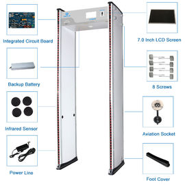 6/12/18 Zones Door Frame Metal Detector , Security Body Scanner For Security Inspection