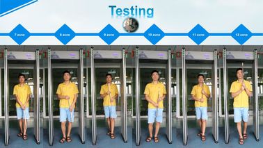 Multi Zones Archway Metal Detector Battery Backup For Airport Security Check