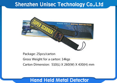 Portable Hand Held Metal Detector With Adjusted High / Low Sensitivity Switch