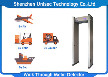 Door Frame Metal Detector , Full Body Metal Detectors With LED Alarm Light