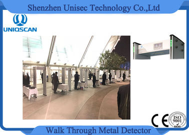 33 Zones Multi Zone Metal Detector Metal Detector Sensitivity For Hotel Jail