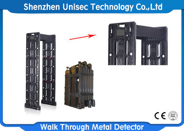 Black Portable Door Frame Metal Detector For Security Check , CE / ISO