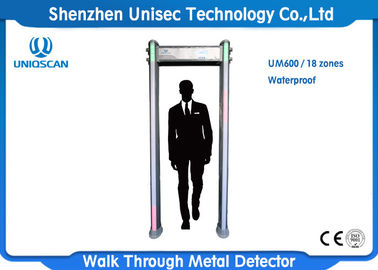 LCD Screen 18 Zone Walkthrough Metal Detector Security Guard Check Adjustable Sensitivity