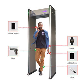 Small LCD Screen Gate Metal Detector Walk Through English Operating Software Easy Operate
