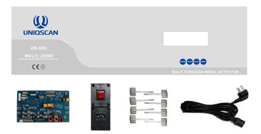 Small LCD Screen Gate Metal Detector Walk Through English Operating Software Easy Operate