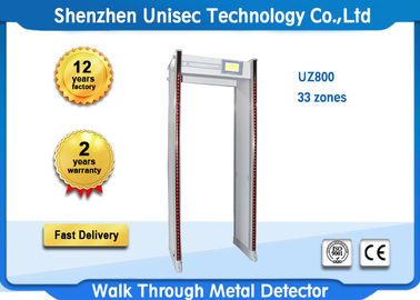 33 Zones Walk Through Security Scanners , Body Metal Detector Security Doors