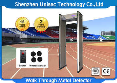 18 Zones Walk Through Metal Detector 4KHZ - 8KHZ Working Frequency UB600