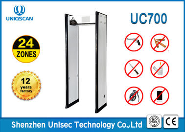 24 Zones Walk Through Metal Detector For Night Club / Metro 2 Years Warranty