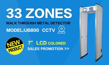 CCTV Camera Security Baggage Scanner 33 Mutual Detecting Zones For Airport / Bar / School