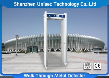 Fireproof Material Multi Zone Metal Detector , Adjusted Sensitivity Door Frame Metal Detector