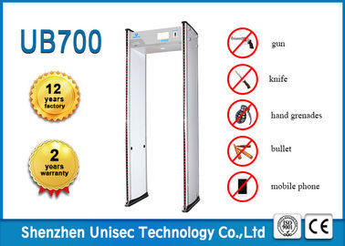 Accurate Positioning Body Metal Detectors 24 Zones With 7 Inch LCD Screen