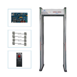 Adjustable Sensitivity Walk Through Metal Detector With LED Light And Sound Alarm