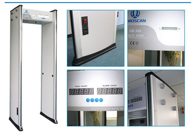 Adjustable Sensitivity Walk Through Metal Detector With LED Light And Sound Alarm