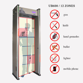 LCD Display Count Door Frame Metal Detector 100 Level Sensitivity For Safety Checking